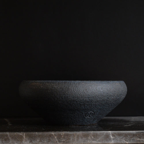 Caudiciform.com potte sortglaseret - 16x6cm